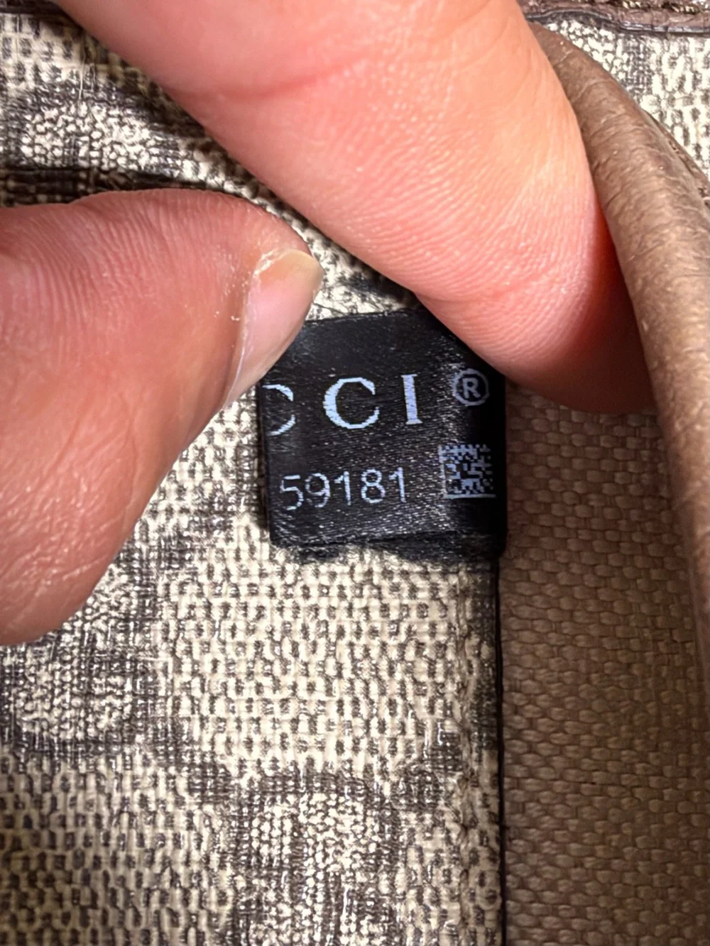 Gucci Beige/Brown GG Canvas Messenger Bag with Red and Green Web Strap